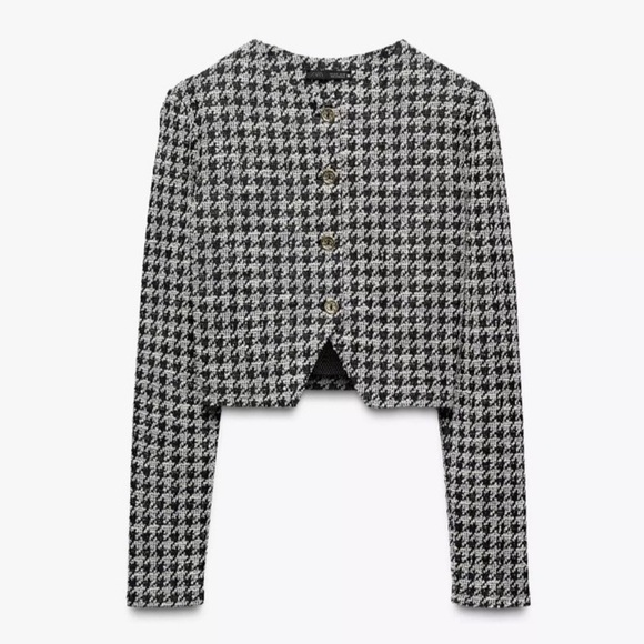 Zara NWT houndstooth blazer and miniskirt set Size L
Ref 1131/151 preppy party - Picture 3 of 13